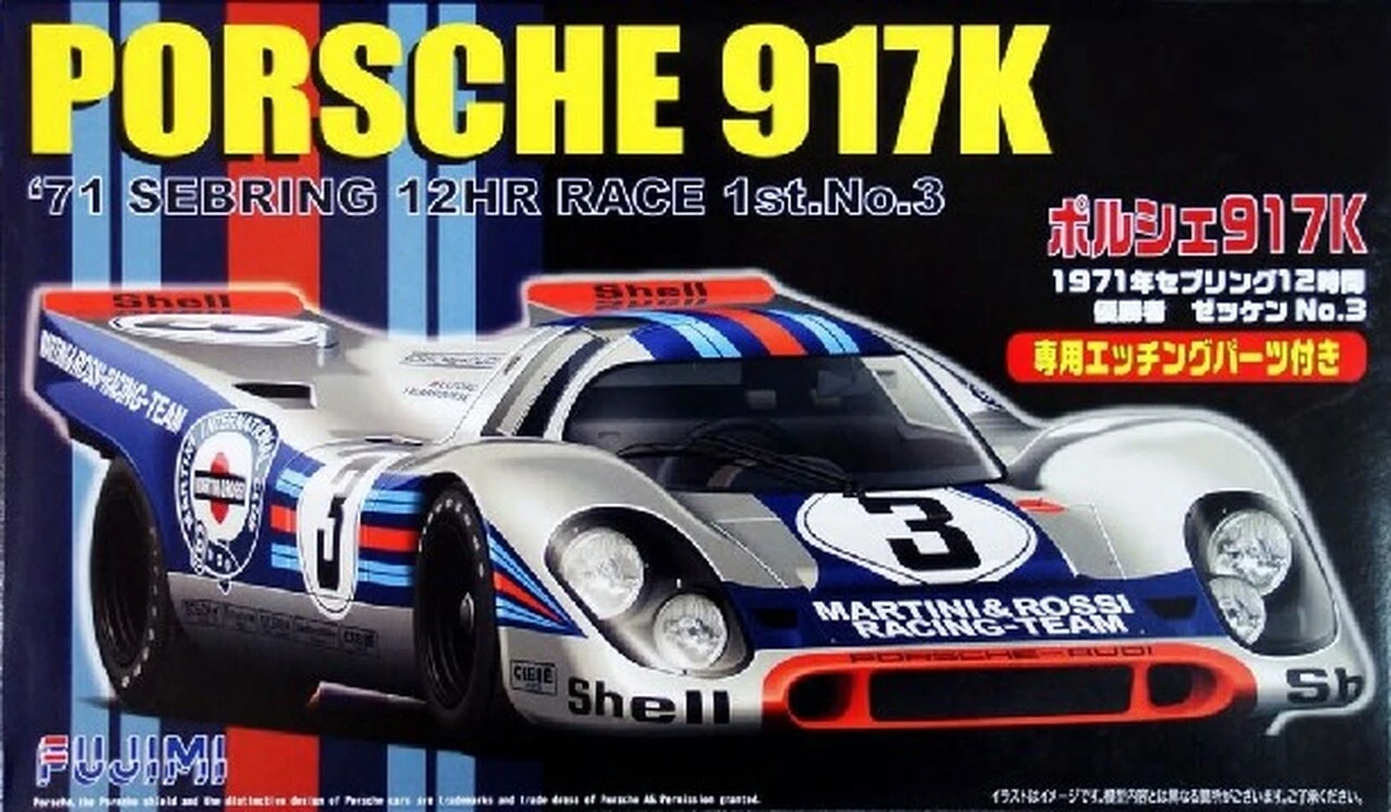 Porsche 917K 1971 Sebring 12-Hr Race Car 1/24 Fujimi