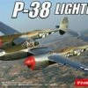 P-38 Lightning Aircraft w/Deformation Aircraft (2 Kits) 1/144 Fujimi