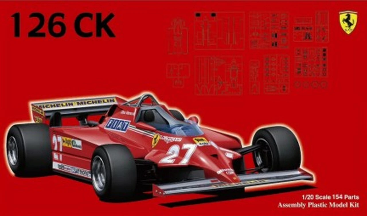 Ferrari 126CK 1981 Race Car 1/20 Fujimi