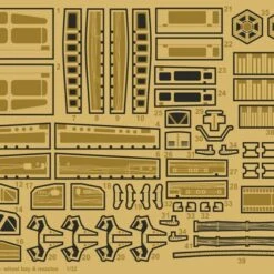 Battlestar Glactica Colonial Viper Mk VII Wheel Bay & Nozzles for MOE (Photo-Etch) 1/32 Green Strawberry