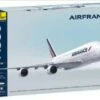 A380 Air France Commercial Airliner w/Paint & Glue 1/125 Heller