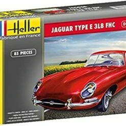Jaguar Type E 3L8 FHC Sports Car w/Paint & Glue 1/24 Heller