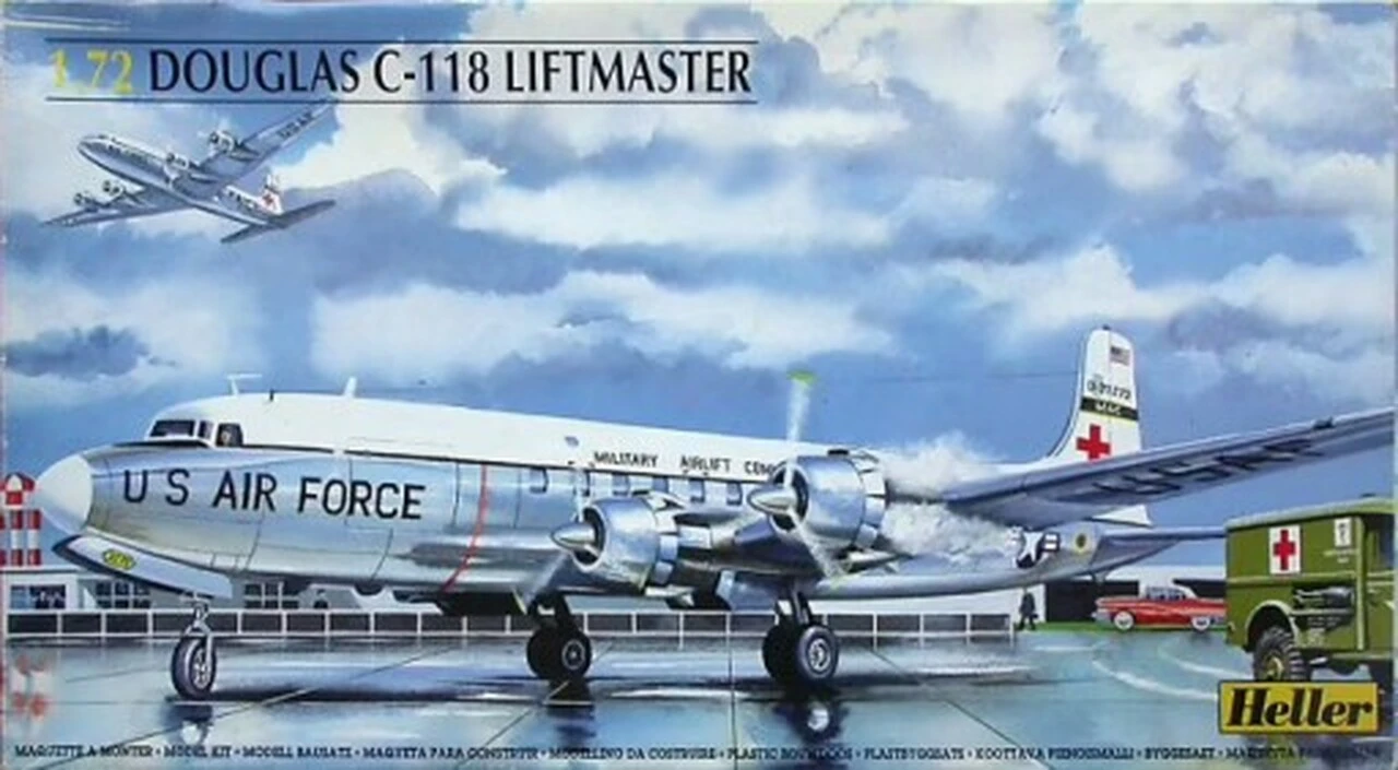 C-118 Liftmaster USAF Aircraft 1/72 Heller