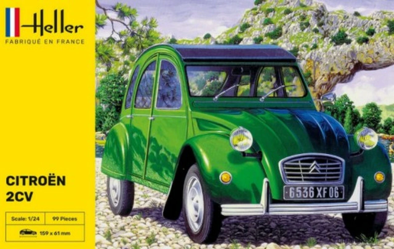 Citroen 2CV 4-Door Car 1/24 Heller