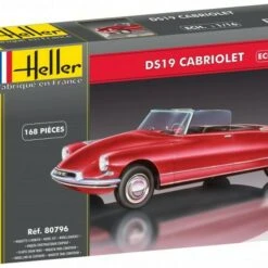 Citroen DS19 4-Door Convertible Car 1/16 Heller