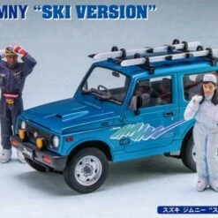 Suzuki Jimny Ski Version Car w/4 Figures (Ltd Edition) 1/24 Hasegawa