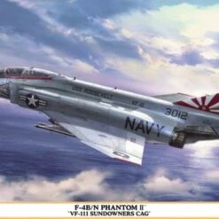 F-4B/N Phantom II VF-111 Sundowners CAG USN Fighter (Ltd Edition) 1/48 Hasegawa