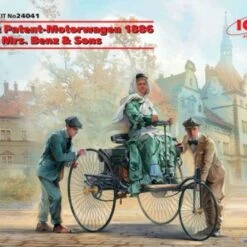 1886 Benz Patent Motorwagen w/Mrs. Benz & 2 Sons 1/24 ICM Models