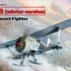 WWII Soviet I153 Chaika Biplane w/Skis Fighter (Winter Version) 1/32 ICM Models