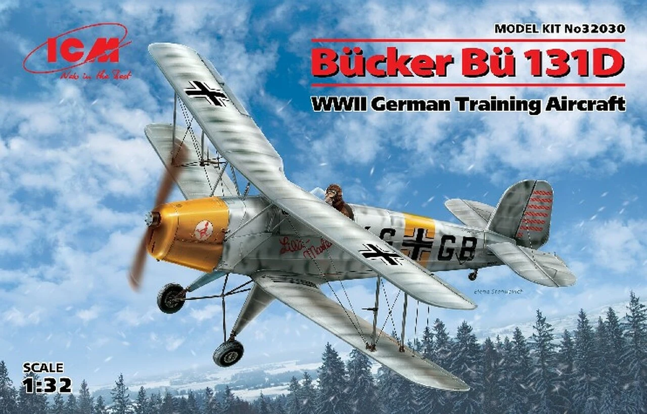 Bucker Bu 131D WWII German Training Aircraft 1/32 ICM Models