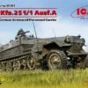 WWII German Sd.Kfz.251/1 Ausf.A Armored Personnel Carrier 1/35 ICM Models