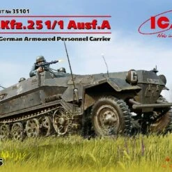 WWII German Sd.Kfz.251/1 Ausf.A Armored Personnel Carrier 1/35 ICM Models
