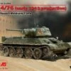 T-34/76 Early 1943 Production WWII Soviet Medium Tank 1/35 ICM Models