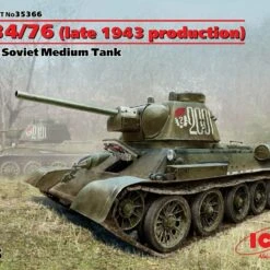 T-34/76 Late 1943 Production Soviet Medium Tank 1/35 ICM Models