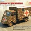 Lastkraftwagen 3.5t AHN with Shelter WWII German Ambulance Truck 1/35 ICM Models