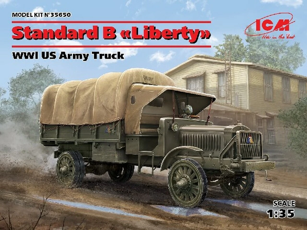 WWI US Standard B Liberty Army Truck 1/35 ICM Models