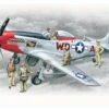 Mustang P-51D with USAAF Pilots & Ground Personnel 1/48 ICM Models