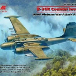 USAF B-26K Counter Invader Attack Aircraft Vietnam War 1/48 ICM Models