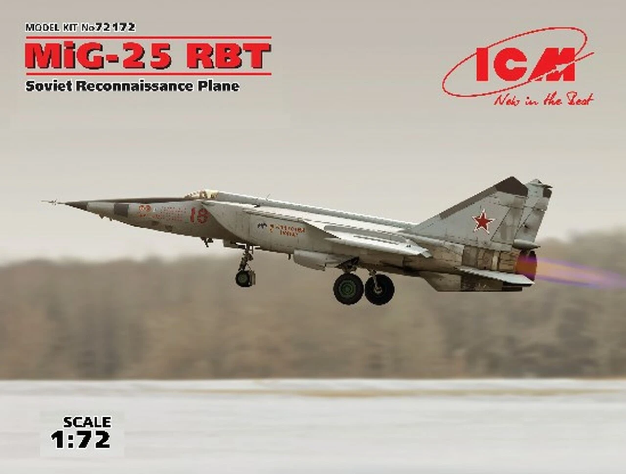 Soviet MiG-25RBT Reconnaissance Plane 1/72 ICM Models