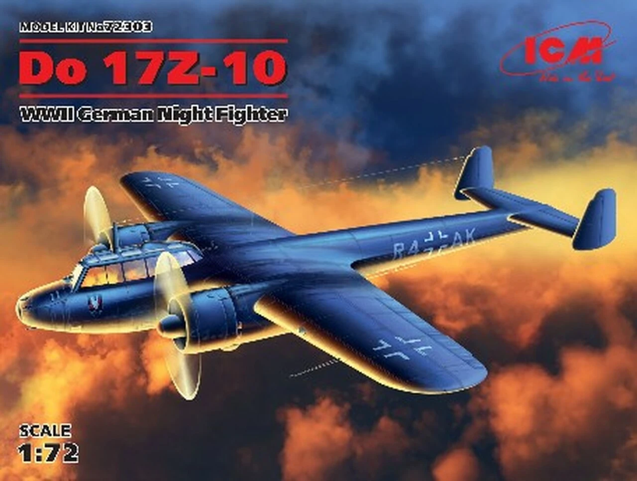 Do 17Z-10 WWII German Night Fighter 1/72 ICM Models