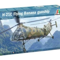 H-21C Flying Banana Gunship Helicopter 1/48 Italeri