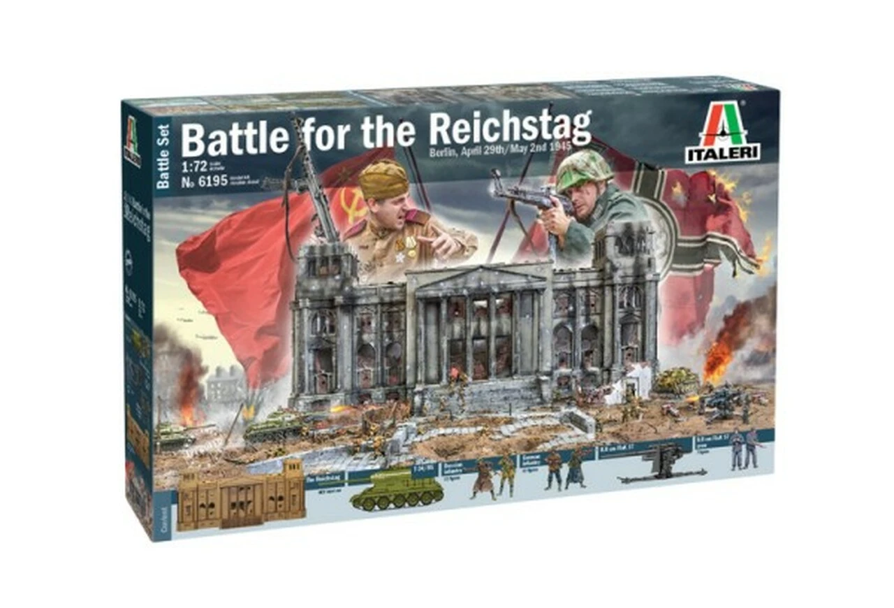 Battle for the Reichstag Berlin 1945 Diorama Set 1/72 Italeri