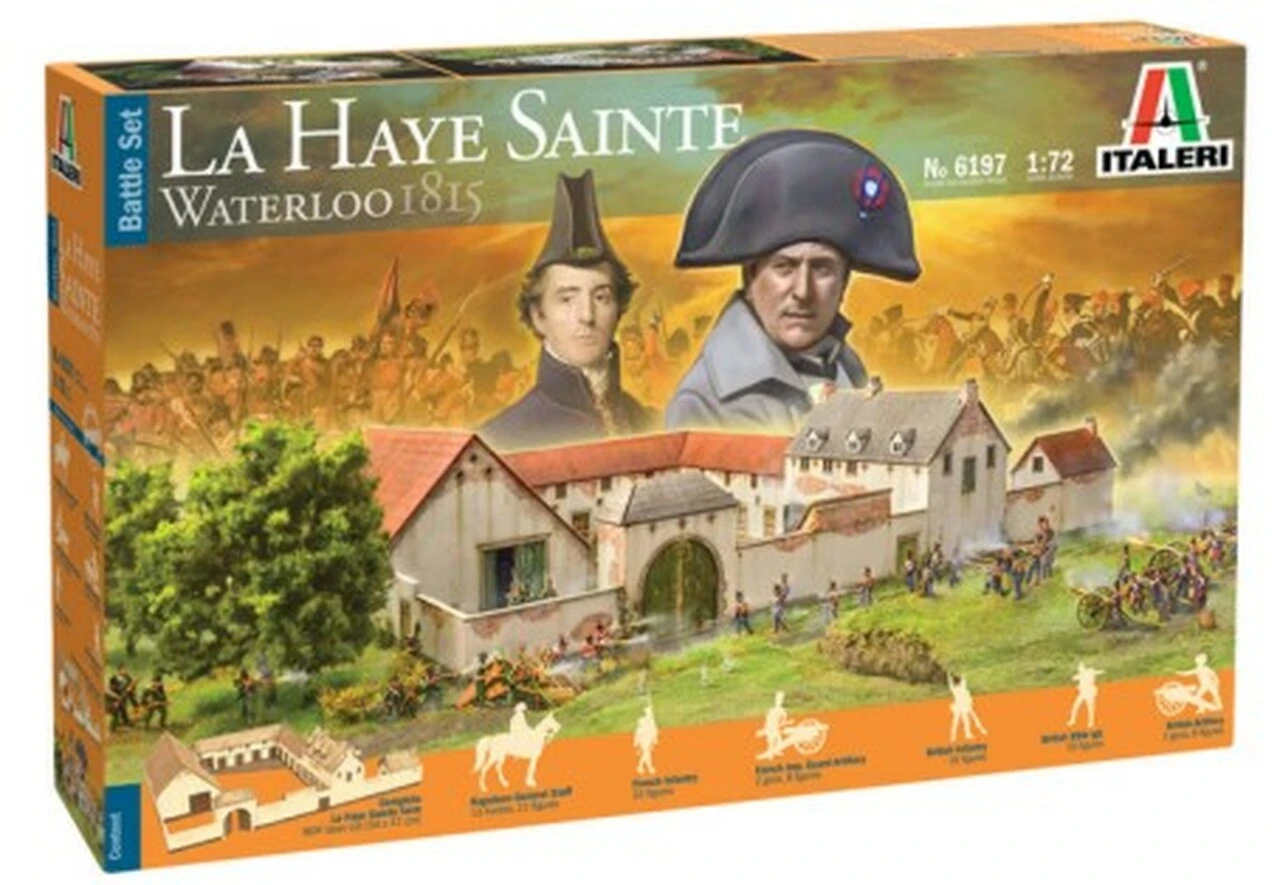 Waterloo 1815 Battle at La Haye Sainte Diorama Set 1/72 Italeri