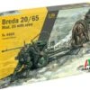 Horse Drawn Breda 20 Gun/65 Mod.35 w/2 Soldiers 1/35 Italeri