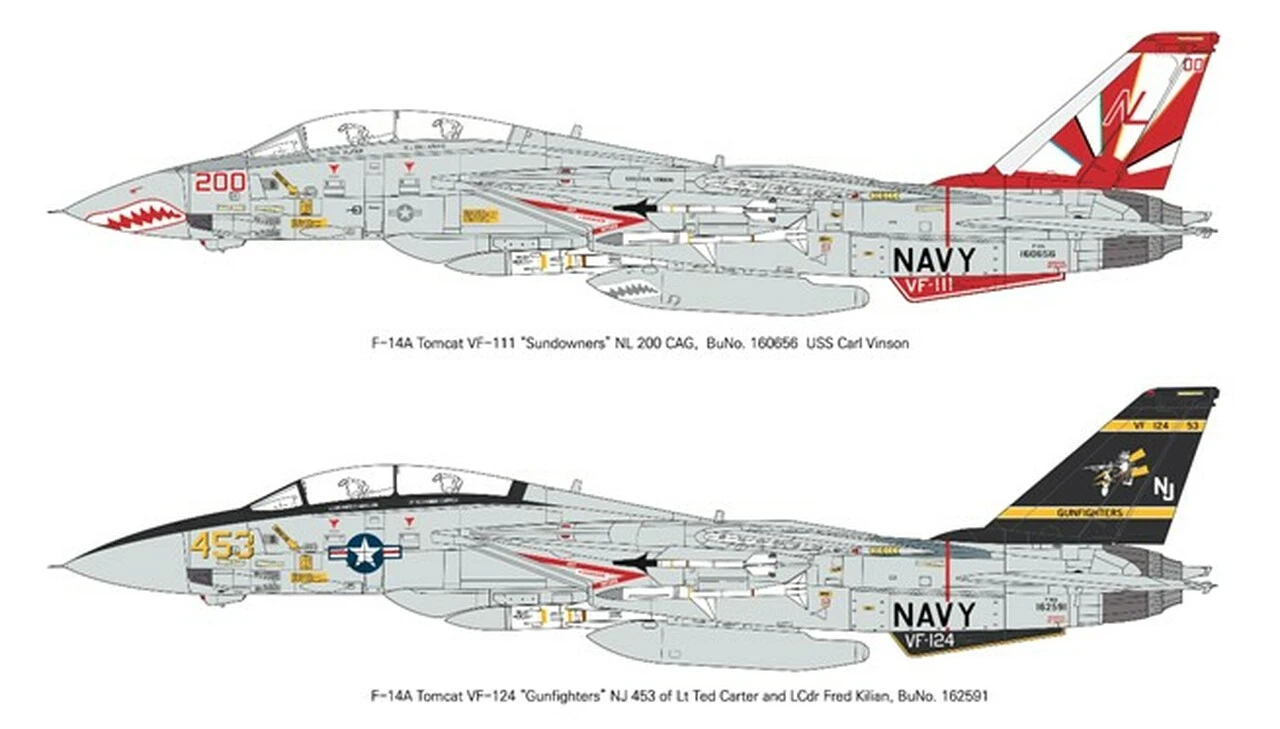 F-14A Tomcat Sundowners Fighter 1/72 KA Models