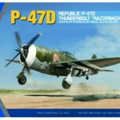 P-47D Thunderbolt Razorback Fighter 1/24 Kinetic Models