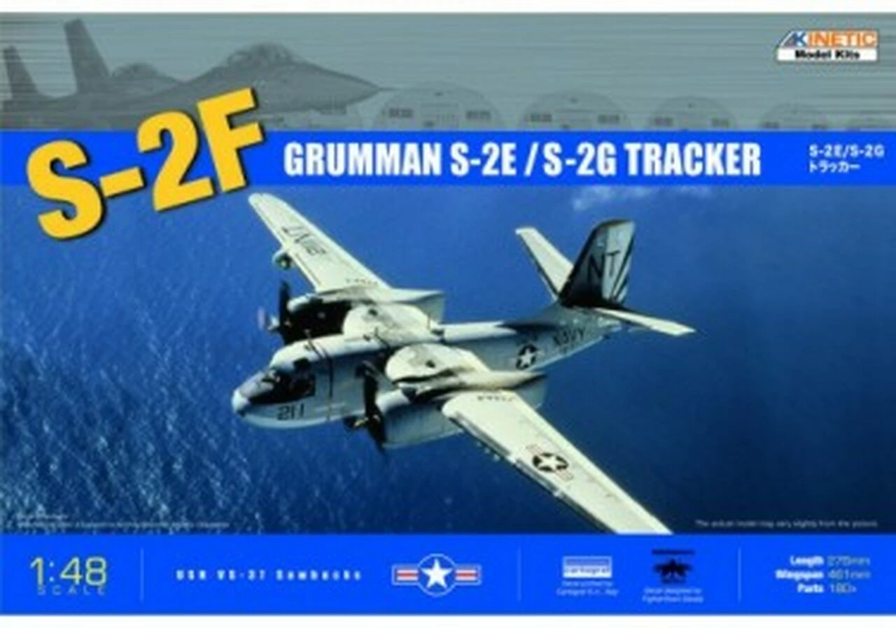 S-2E/S-2G Tracker Anti-Submarine Aircraft 1/48 Kinetic Models