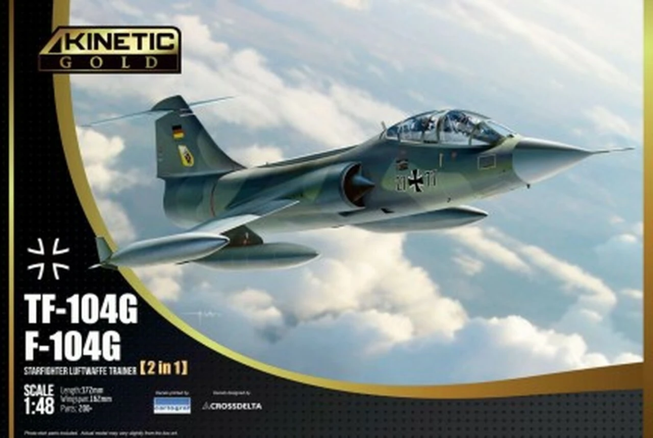 TF-104G/F-104G Luftwaffe Trainer Starfighter (2 in 1) 1/48 Kinetic Models