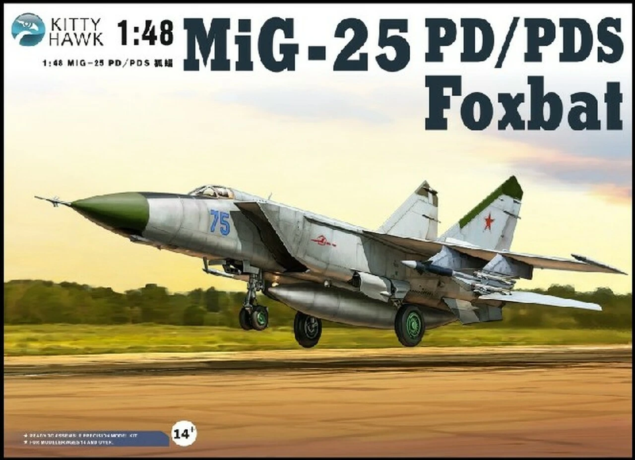 MiG-25 PD/PDS Foxbat Fighter 1/48 Kitty Hawk Models
