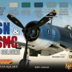 USN & USMC WWII Camouflage Acrylic Set (6 22ml Bottles) Lifecolor