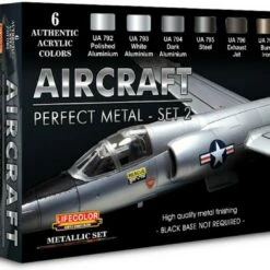 Aircraft Perfect Metal #2 Diorama Acrylic Set (6 22ml Bottles) Lifecolor
