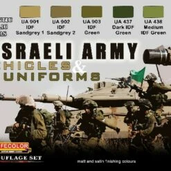 Israeli Army Vehicles and Uniforms Acrylic Paint Set Lifecolor