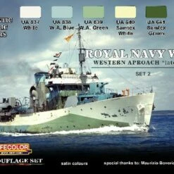 Royal Navy WWII Western Approach Late War Camouflage Paint Set #2 Lifecolor