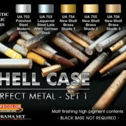 Shell Case Perfect Metal #1 Diorama Acrylic Set (6 22ml Bottles) Lifecolor
