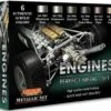 Engines Perfect Metal #3 Acrylic Set (6 22ml Bottles) Lifecolor