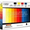 Essential Basic & Primary Colors Acrylic Set #1 (6 22ml Bottles) Lifecolor