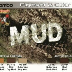 Mud Pigment & Color Acrylic Paint & Pigments Set Lifecolor