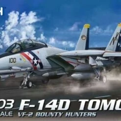USN F-14D Tomcat VF-2 Bounty Hunters Fighter 1/72 Great Wall Hobby