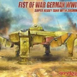 Fist of War WWII German E100 Super Heavy Tank w/380mm Stug Gun 1/72 Modelcollect