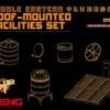 Middle Eastern Roof-Mounted Facilities Set (Resin) 1/35 Meng Models