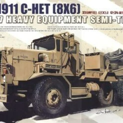 US M911 C-HET Heavy Tractor (8x6) & M747 Heavy Equipment Semi-Trailer 1/35 Meng Models