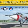 F-104B/C/CF-104/CF-104D American Starfighters (2 in 1) 1/144 Mark I Models