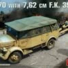 German Kfz 70 Cargo Truck w/7.62cm FK39(r) Field Gun & Ammo Boxes 1/35 Miniart