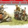 WWII US Motorcycle Repair Crew (3) w/2 Motorcycles, Tools & Boxes (Special Edition) 1/35 Miniart Models