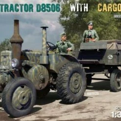 German D8506 Military Tractor with Cargo Trailer 1/35 Miniart