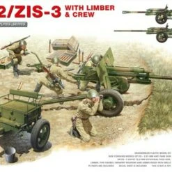 WWII ZIS2/3 Gun w/Limber, 5 Crew, Ammo Boxes & Weapons (2 in 1) 1/35 Miniart